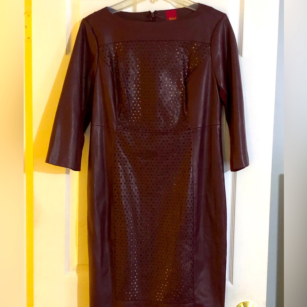 Burgundy dress
